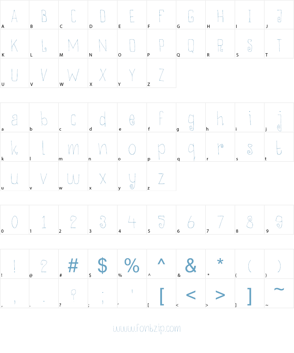 DK Thievery Font Character